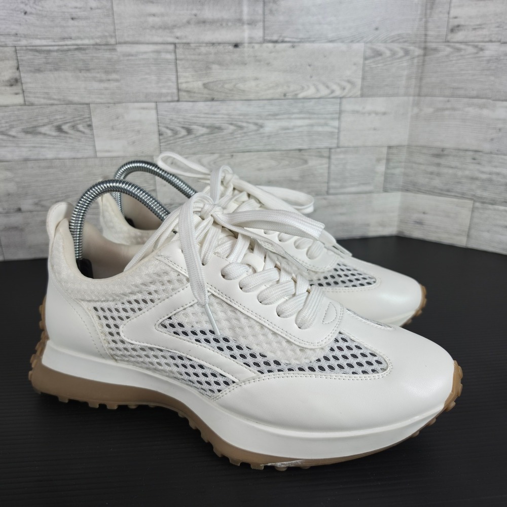 Steve Madden Sneakers Lace Up Sporty Athleisure Gum Sole Size 9 - Picture 11 of 13